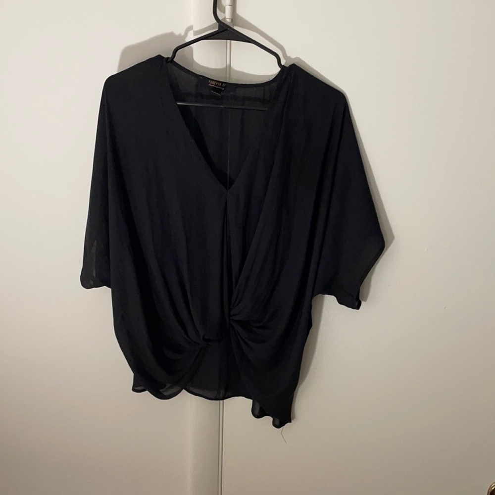 Sheer black shirt